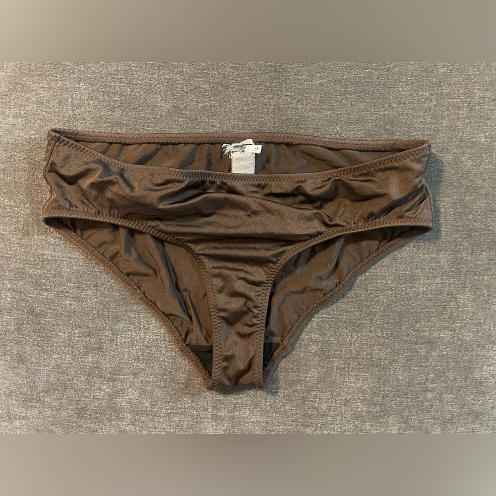 Malia Mills Brown Bikini Bottom (Cut Tag) Sz 14